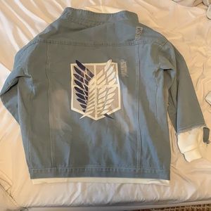 Attack on Titan Wings of Freedom Jean jacket NWT